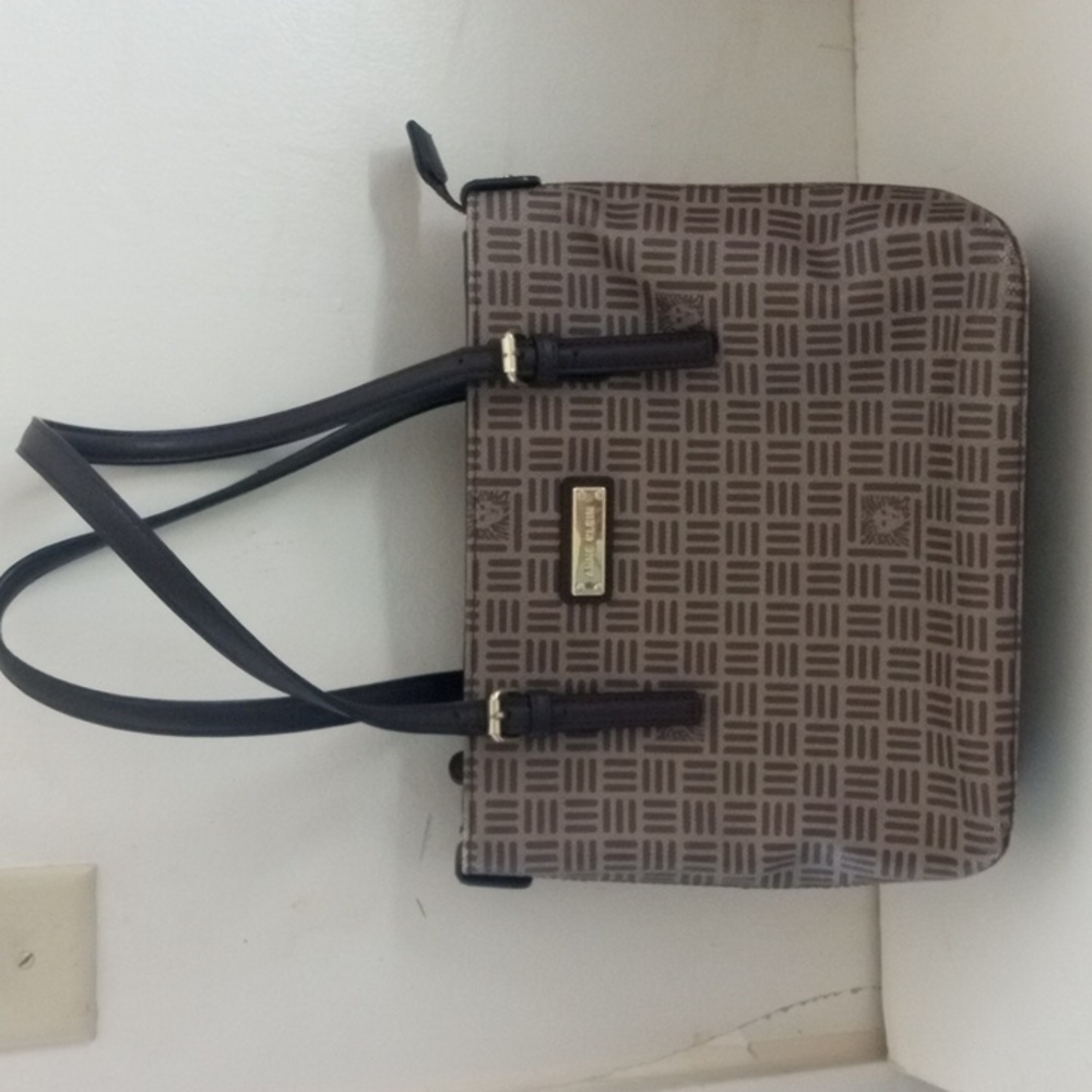 Anne Klein Signature print handbag Brown